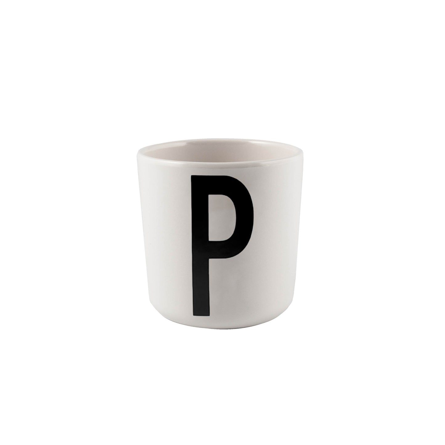 Design Letters P Melamin Kopp, Hvit