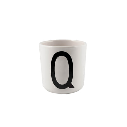 Design Letters Q Melamin Kopp, Hvit
