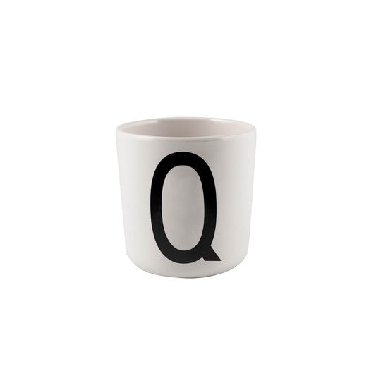 Design Letters Q Melamin Kopp, Hvit