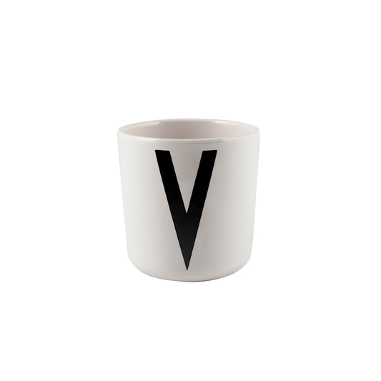 Design Letters V Melamin Kopp, Hvit