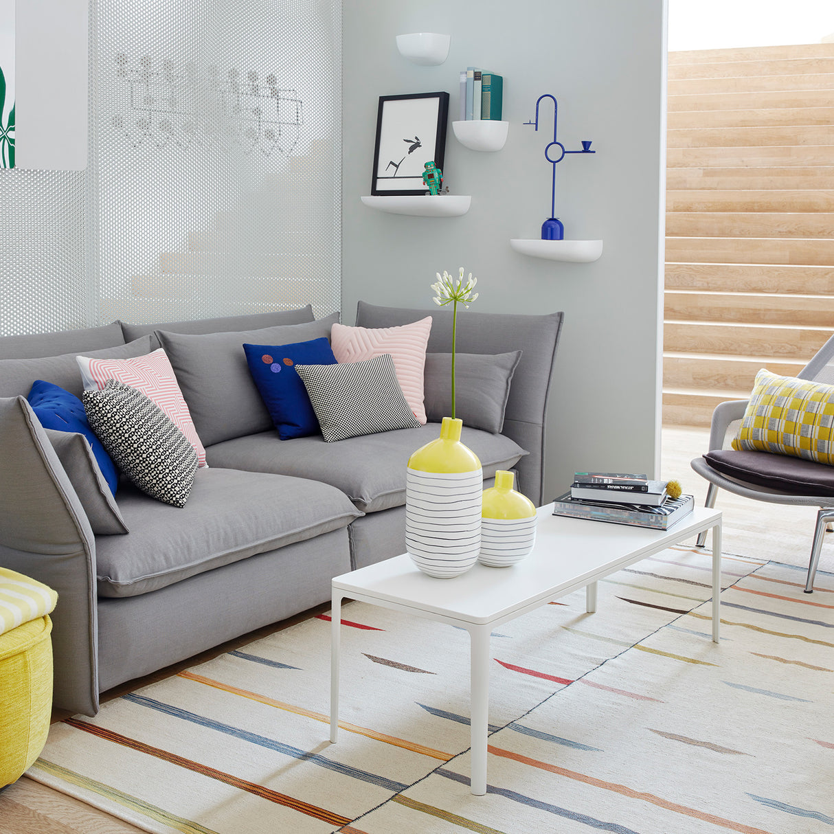 Vitra Corniches hylle medium, Hvit.