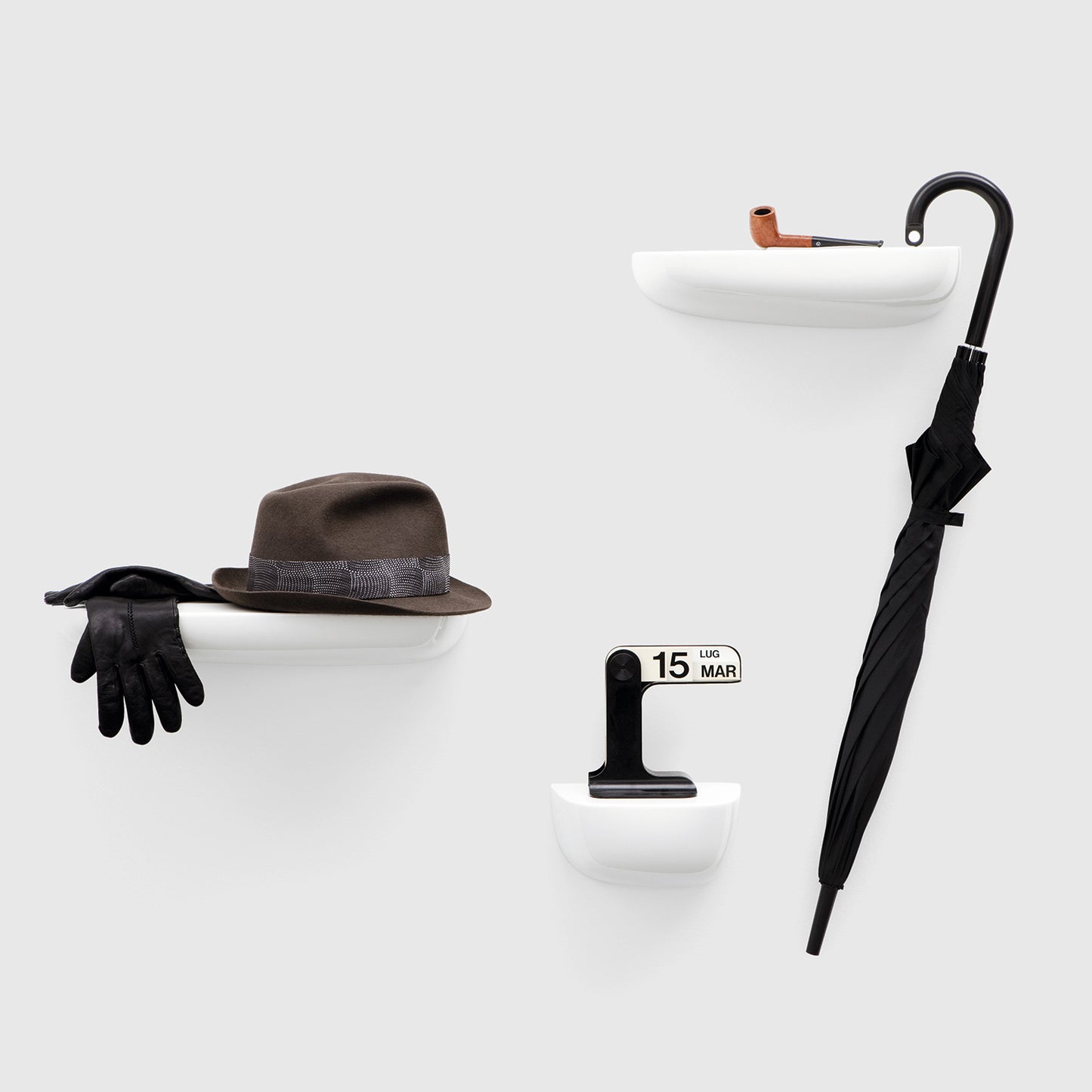 Vitra Corniches hylle i small, hvit