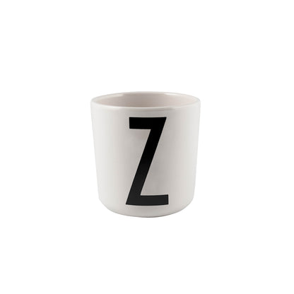 Design Letters Z Melamin Kopp, Hvit