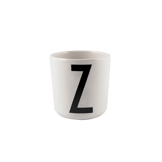 Design Letters Z Melamin Kopp, Hvit