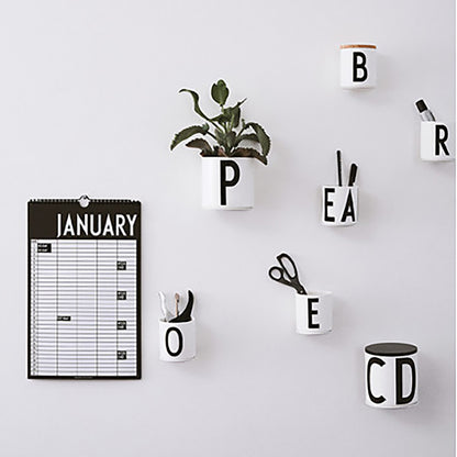 Design Letters F Porselen Kopp, Hvit