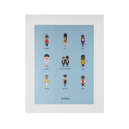 Image Republic Le Duo plakat "PLANCHE MUSIQUE" 40X50 cm.