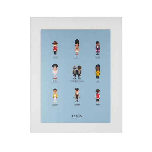 Image Republic Le Duo plakat "PLANCHE MUSIQUE" 40X50 cm.