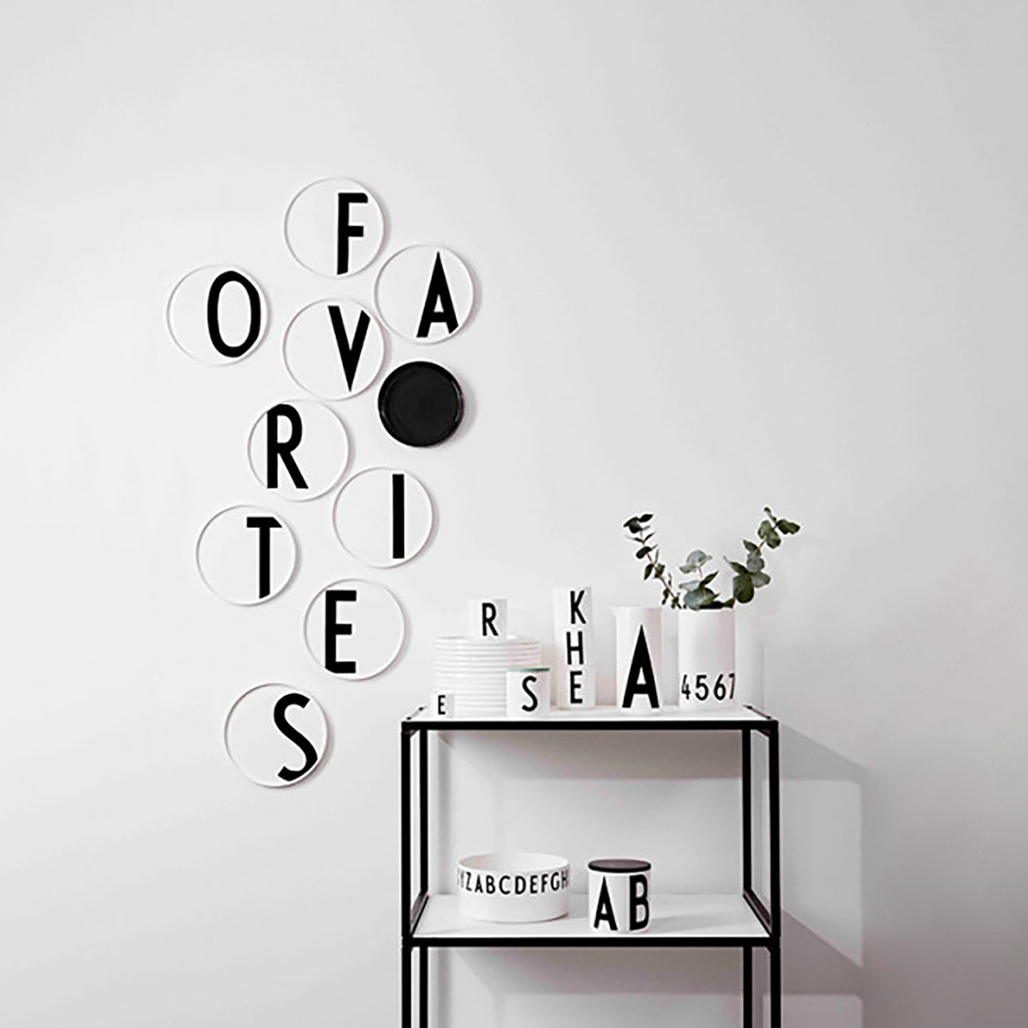 Design Letters A Tallerken, Hvit