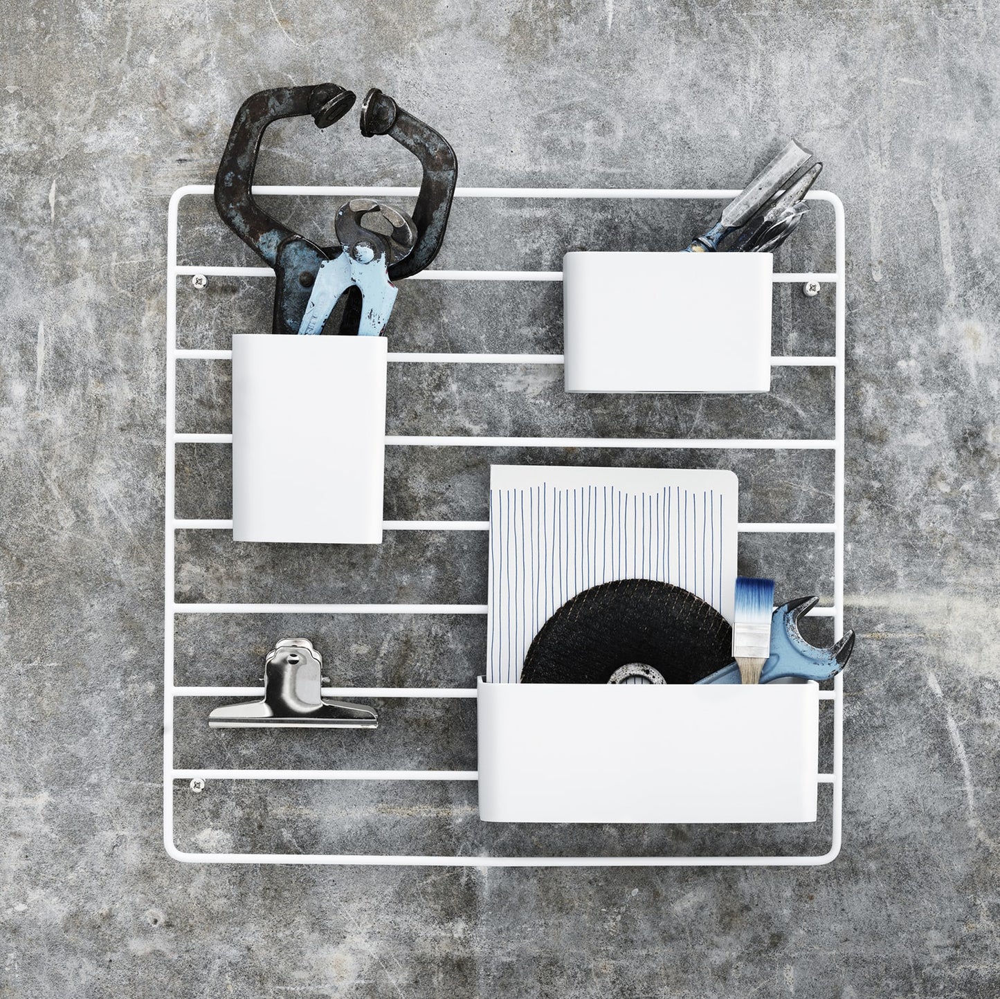 String+ Organizers 3-pakk, Hvit. Bestillingsvare.