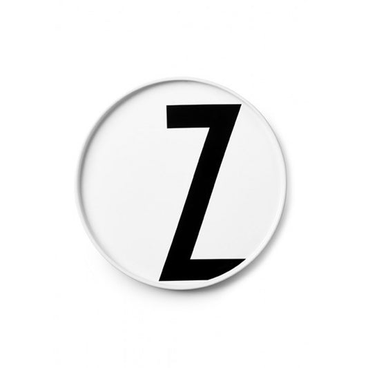 Design Letters Z Tallerken, Hvit