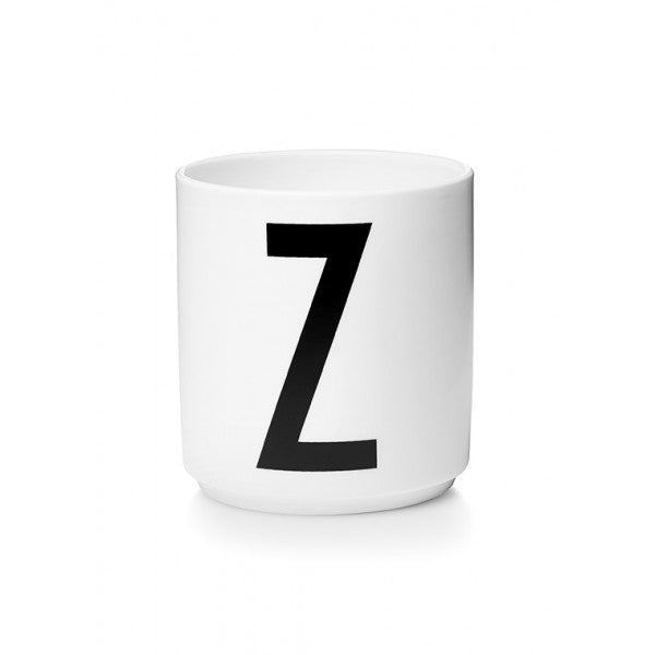 Design Letters Z Porselen Kopp, Hvit